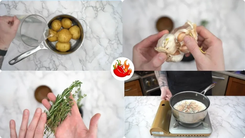 Step by step Joel Robuchon Mashed Potatoes Recipe