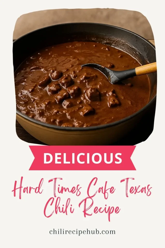 Hard Times Cafe Texas Chili
