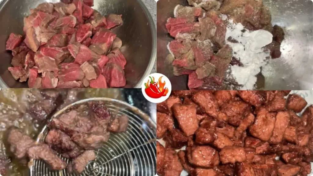 Step by step Panda Express Shanghai Angus Steak Recipe