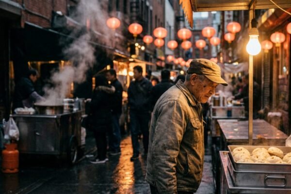 chinatown hawker leftovers consumption