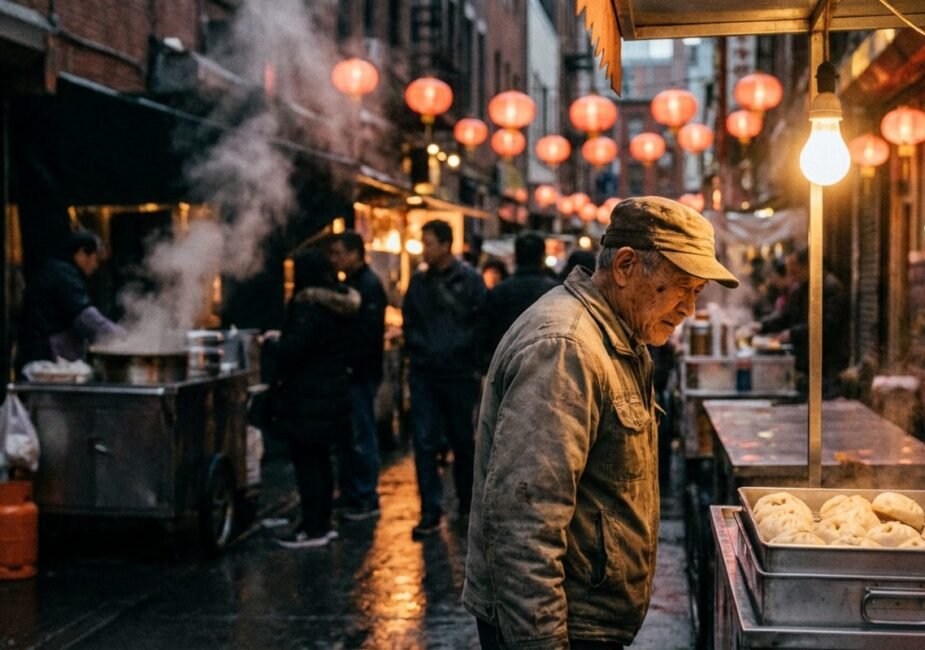 chinatown hawker leftovers consumption